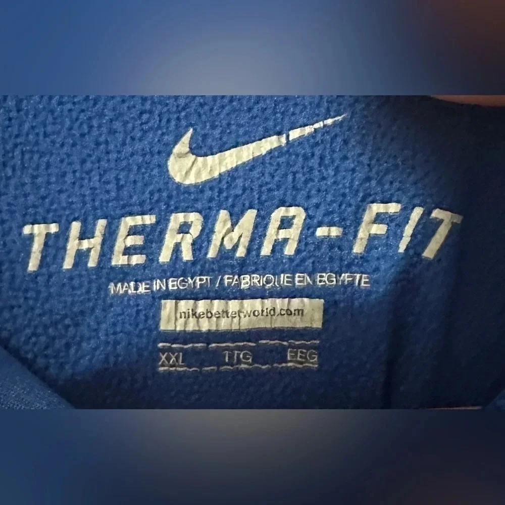 Nike Men’s Therma-Fit Hooded Sweatshirt Royal Blue Size XXL